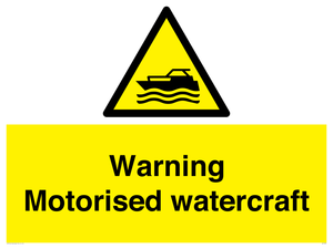 WL7490: Warning Motorised watercraft