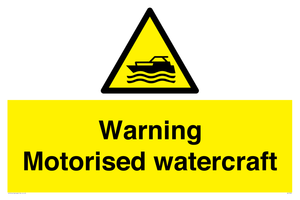 WL7490: Warning Motorised watercraft
