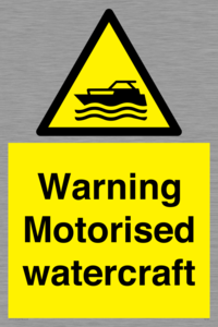 WL7490: Warning Motorised watercraft