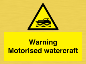 WL7490: Warning Motorised watercraft