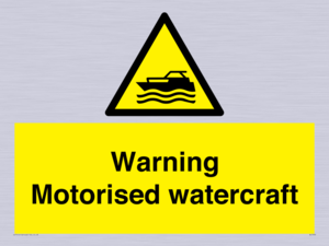 WL7490: Warning Motorised watercraft