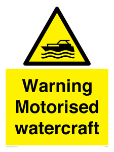 WL7490: Warning Motorised watercraft