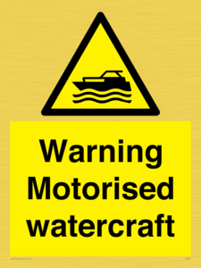 WL7490: Warning Motorised watercraft