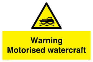 WL7490: Warning Motorised watercraft