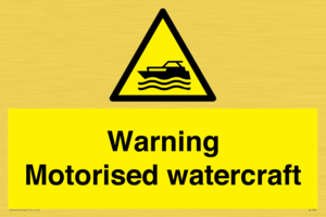 WL7490: Warning Motorised watercraft