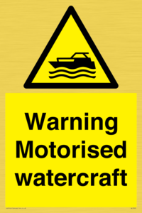 WL7490: Warning Motorised watercraft