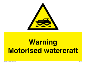 WL7490: Warning Motorised watercraft