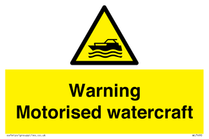 WL7490: Warning Motorised watercraft