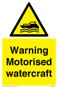 WL7490: Warning Motorised watercraft