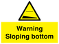 WL7491: Warning Sloping bottom
