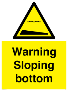 WL7491: Warning Sloping bottom