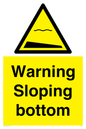 WL7491: Warning Sloping bottom