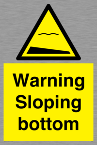 WL7491: Warning Sloping bottom