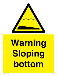WL7491: Warning Sloping bottom