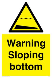 WL7491: Warning Sloping bottom