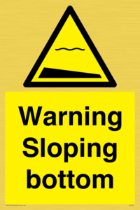 WL7491: Warning Sloping bottom