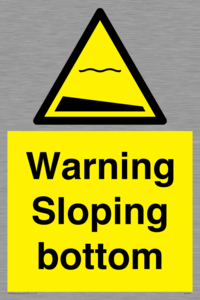 WL7491: Warning Sloping bottom
