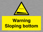 WL7491: Warning Sloping bottom