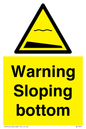 WL7491: Warning Sloping bottom