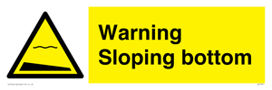 WL7491: Warning Sloping bottom