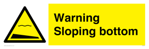 WL7491: Warning Sloping bottom