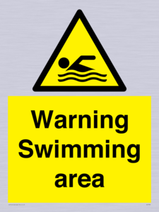WL7492: Warning Swimming area