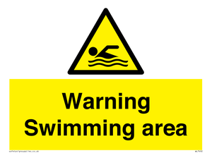 WL7492: Warning Swimming area