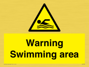 WL7492: Warning Swimming area