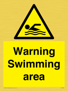 WL7492: Warning Swimming area