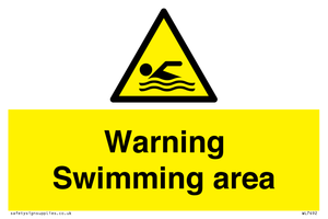 WL7492: Warning Swimming area