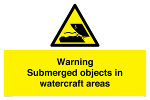 WL7496: Warning Submerged objects in watercraft areas