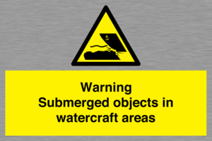 WL7496: Warning Submerged objects in watercraft areas