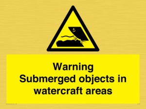WL7496: Warning Submerged objects in watercraft areas