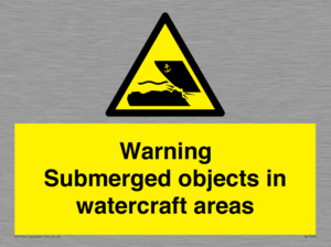 WL7496: Warning Submerged objects in watercraft areas