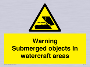 WL7496: Warning Submerged objects in watercraft areas