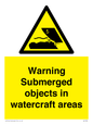 WL7496: Warning Submerged objects in watercraft areas