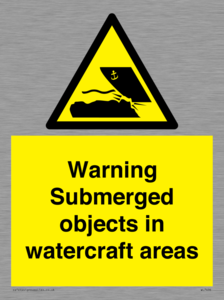 WL7496: Warning Submerged objects in watercraft areas