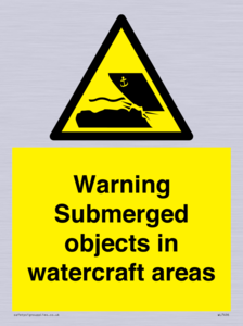 WL7496: Warning Submerged objects in watercraft areas