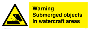 WL7496: Warning Submerged objects in watercraft areas