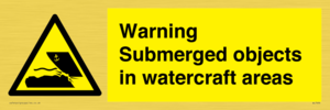WL7496: Warning Submerged objects in watercraft areas