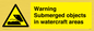 WL7496: Warning Submerged objects in watercraft areas