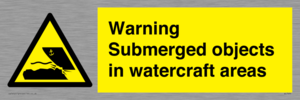 WL7496: Warning Submerged objects in watercraft areas