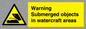 WL7496: Warning Submerged objects in watercraft areas