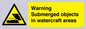 WL7496: Warning Submerged objects in watercraft areas