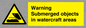 WL7496: Warning Submerged objects in watercraft areas