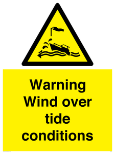 WL7497: Warning Wind over tide conditions