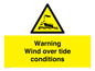 WL7497: Warning Wind over tide conditions