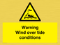 WL7497: Warning Wind over tide conditions