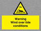 WL7497: Warning Wind over tide conditions