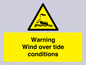 WL7497: Warning Wind over tide conditions